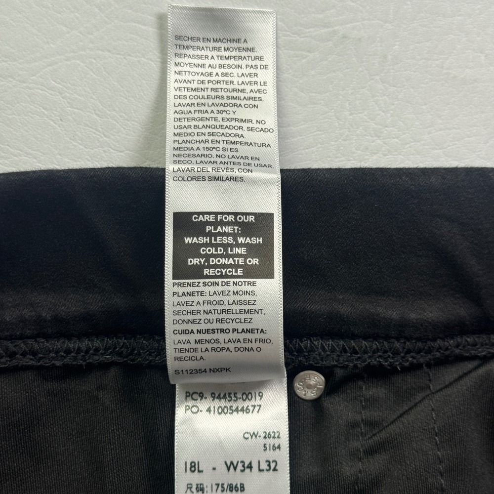 Signature Levi Strauss Totally Shaping Pull-On Skinny Black Jeans 18L W34 L32 - Picture 4 of 16